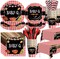 Baby Q Baby Shower Decorations Tableware - BBQ Baby Shower Decorations, Party Supplies | Serve 24(Red)
